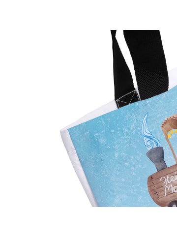 Mr. & Mrs. Panda Tote Bag Igel Maronen mit Spruch in Eisblau