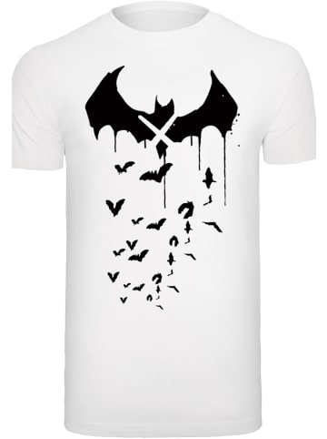 F4NT4STIC T-Shirt DC Comics Batman Arkham Knight Bats X Drip in weiß