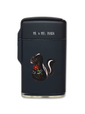 Mr. & Mrs. Panda sturmfeuerzeug Stinktier Blume ohne Spruch in Schwarz
