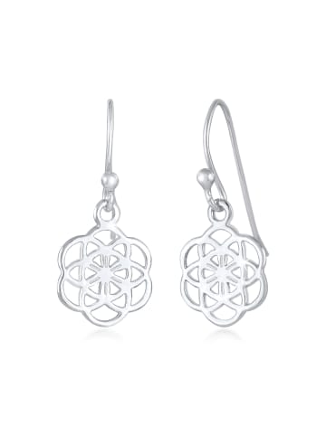 Nenalina Ohrringe 925 Sterling Silber Blume, Ornament in Silber