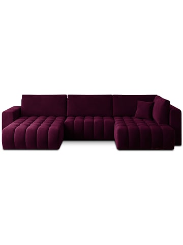 MF Design Bonita Recamiere Links in Weinrot -  (L) 175 x (B) 350 x (H) 92 cm