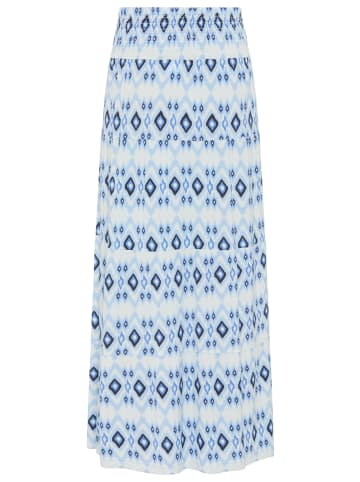 Kangaroos Maxirock in hellblau gemustert