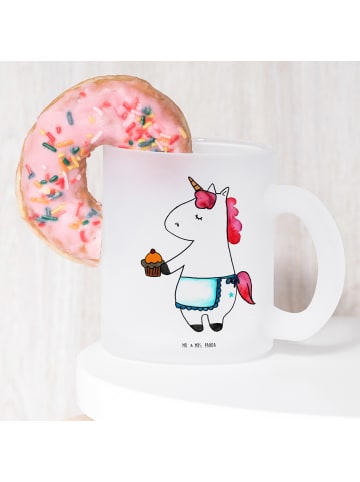 Mr. & Mrs. Panda Glas Einhorn Muffin ohne Spruch in Transparent