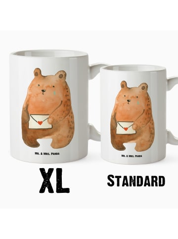 Mr. & Mrs. Panda jumbotasse Bär Liebesbrief ohne Spruch in Weiß