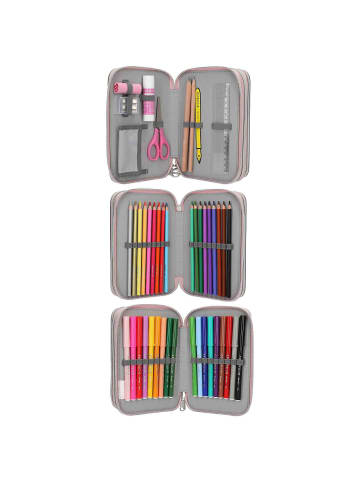 Depesche 3-Fach Federtasche MY BFF TOPModel 7,5 x 13 x 20 cm in altrosa