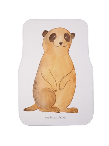 Mr. & Mrs. Panda Automatte Erdmännchen ohne Spruch in Weiß