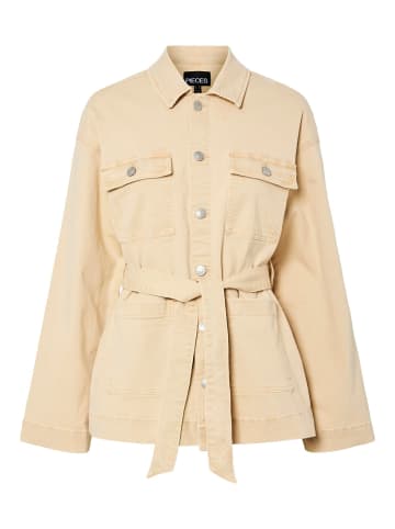 Pieces Jeansjacke in Sandshell