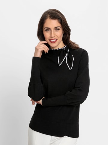 Heine Stehkragenpullover in schwarz