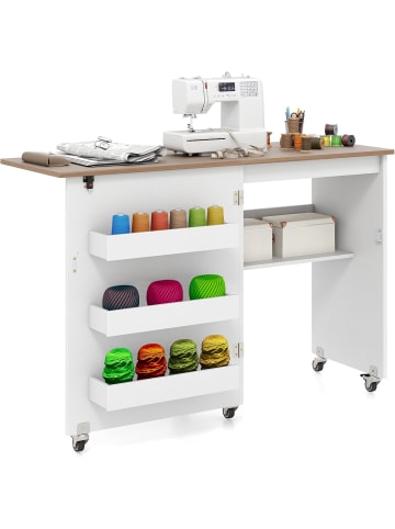 COSTWAY 2 in 1 Nähtisch Beistelltisch klappbar in Andere