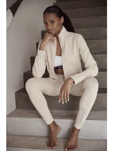 Bench Sweatjacke in beige meliert