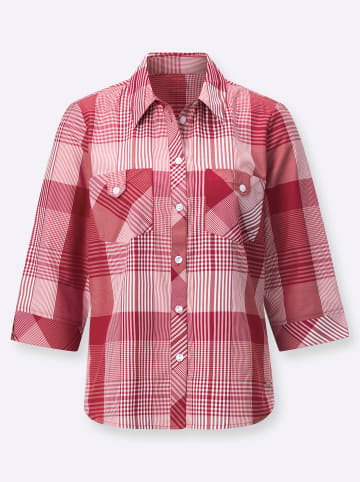 WITT WEIDEN Karo-Bluse in rot-weiß-kariert