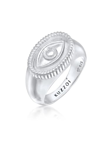 KUZZOI Ring 925 Sterling Silber Evil Eye, Siegelring in Silber