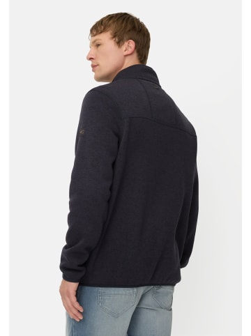Camel Active Fleecejacke mit hohem Stehkragen in Navyblau