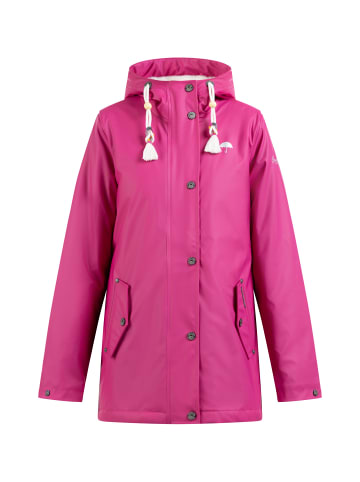 Schmuddelwedda Regenjacke Mit Webpelzfutter in FUCHSIAPINK