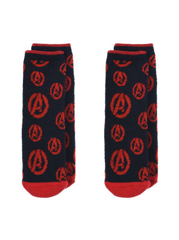 Avengers 2er-Set: Socken mit Gumminoppen Strümpfe in Mehrfarbig