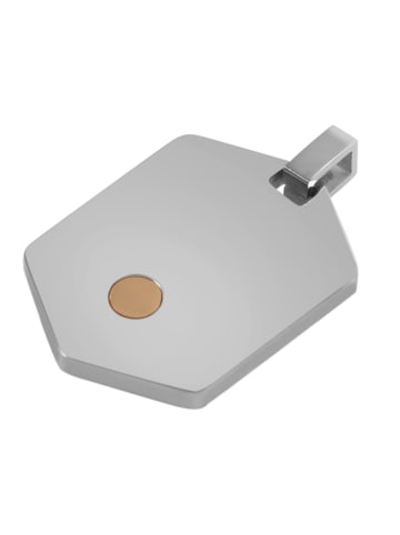 Adeliás Unisex Anhänger aus Edelstahl in silber