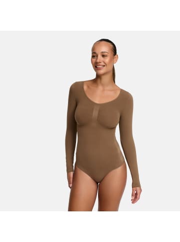 CFAB Figurformender Body mit Slip in Karamell