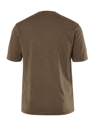 JP1880 Kurzarm T-Shirt in braungrau