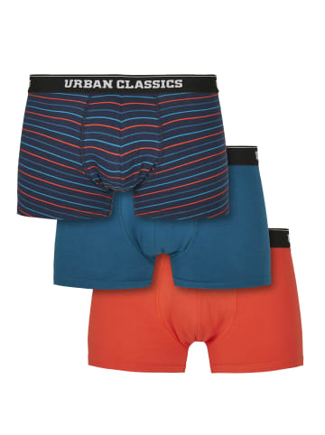 Urban Classics Boxershorts in mini stripe aop+boxteal+boxora