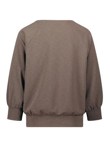 Betty Barclay Oversize-Shirt im Glitzer-Look in Braun