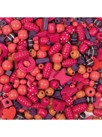 Playbox Holzperlen 250 gr rosa & lila - ab 5 Jahren