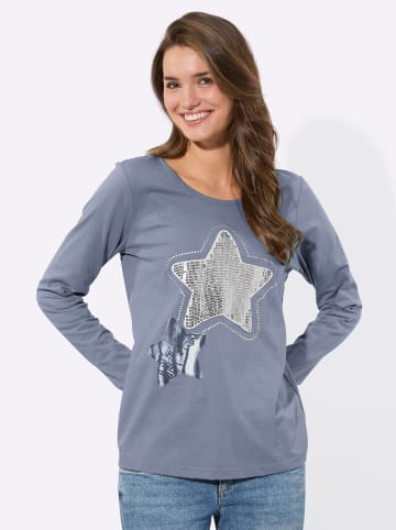 WITT WEIDEN Rundhals-Shirt in taubenblau