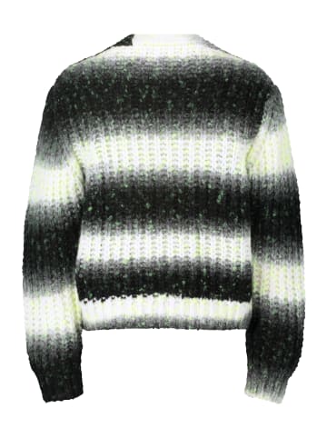CARTOON Strick-Cardigan mit Knopfleiste in Schwarz/Weiß
