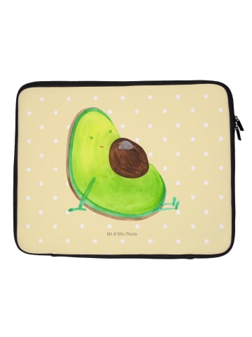 Mr. & Mrs. Panda Notebook Tasche Avocado Schwangerschaft ohne Sp... in Gelb Pastell