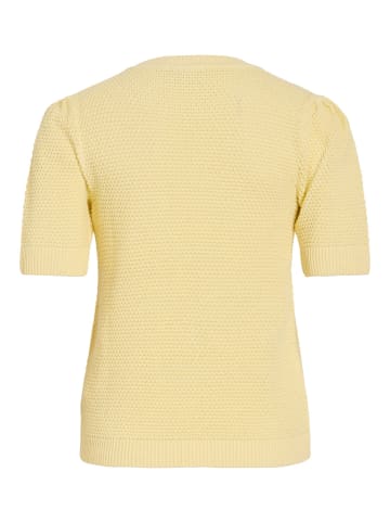 Vila Strickoberteil in Pastel Yellow