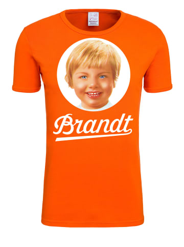 Logoshirt T-Shirt Brandt Logo in orange