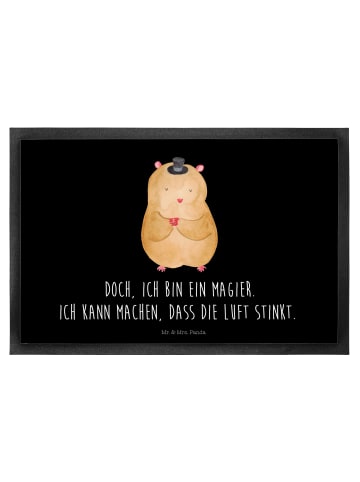 Mr. & Mrs. Panda Bodenvorleger Hamster Hut mit Spruch in Schwarz