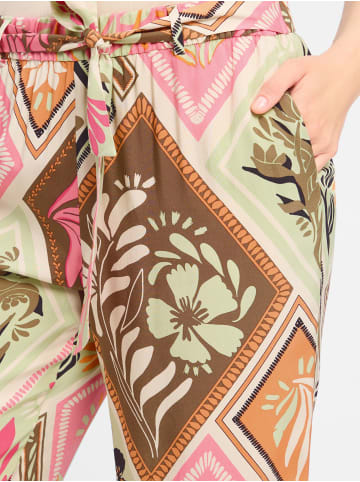 comma Hose in rosa mehrfarbig - 0001