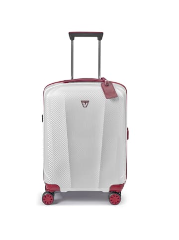 Roncato We Are Glam 4-Rollen Kabinentrolley 55 cm in rosso-bianco