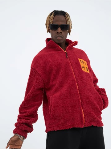 COFI 1453 Fleecejacke Money Oversize in Rot