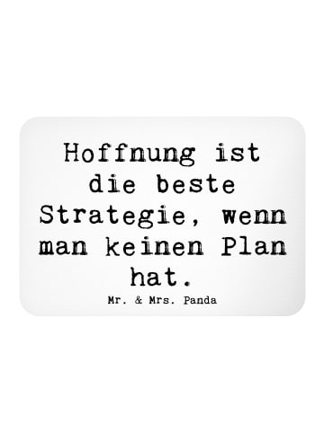 Mr. & Mrs. Panda magnet Spruch Hoffnung Strategie mit Spruch in Weiß