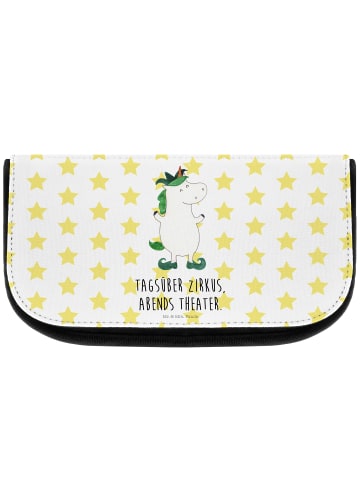 Mr. & Mrs. Panda Make-Up Tasche Einhorn Joker mit Spruch in Weiß