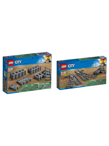 LEGO City 2er Set: 60205 Schienen + 60238 Weichen