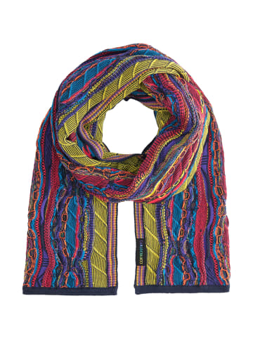 Carlo Colucci KnittedScarf Corato in Navy / Rot