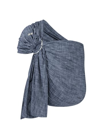 Hoppediz Babytragetuch Ring-Sling in Popeline Denim blau