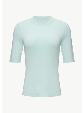 comma Strickpullover kurzarm in Blau