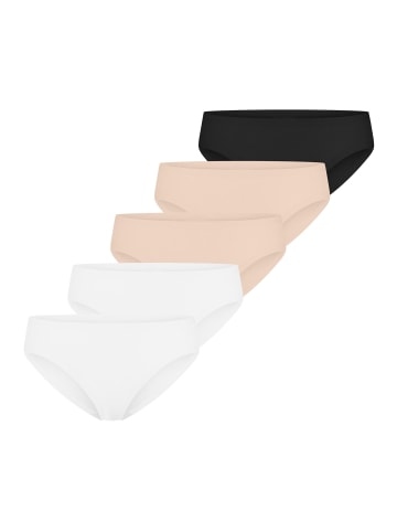 Schiesser Panty Invisible Light in Weiß / beige / schwarz