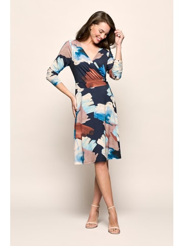 Mart Visser Juli-Kleid mit Print, Marineblau/Mehrfarbig