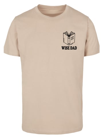 F4NT4STIC T-Shirt Wise Dad Lustiges Vatertagsmotiv für schlaue Väter in sand