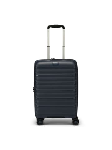 D&N Travel Line 4700 4 Rollen Kabinentrolley 55 cm mit Dehnfalte in navy