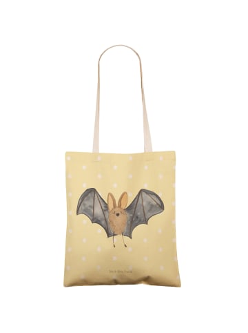 Mr. & Mrs. Panda Tasche Fledermaus Flügel ohne Spruch in Gelb Pastell
