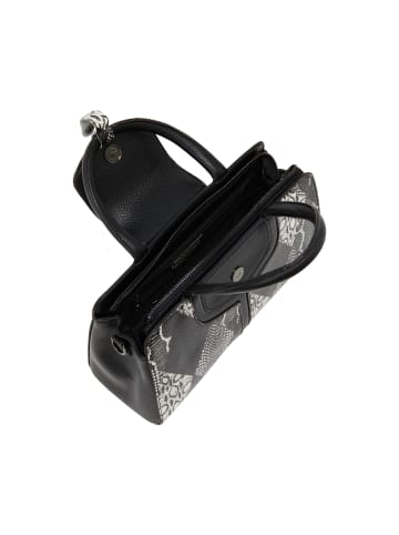 faina Women Handbag in Brown Black