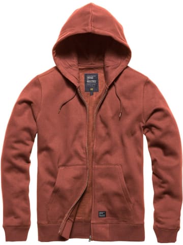 Vintage Industries Sweatjacke in Rot