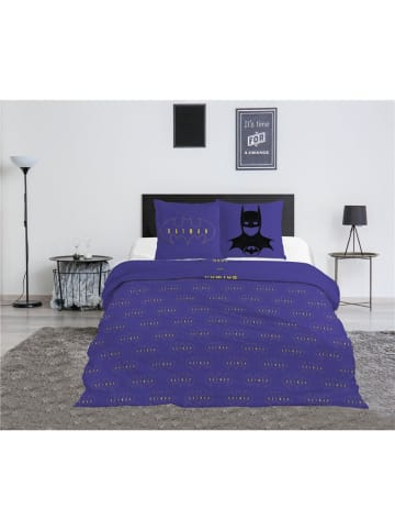 Batman Batman Bettwäsche Set 240x220 cm + 2 Kissenbezüge 65x65 cm Polycoton in Weiß