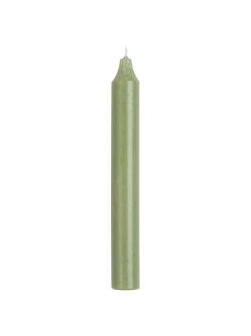 IB Laursen Rustikale Stabkerze 18 cm | Ø 2,2 cm in moosgrün