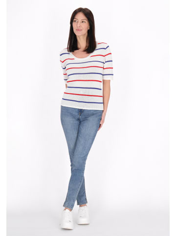 usha BLUE LABEL Women Sweater in white navy red